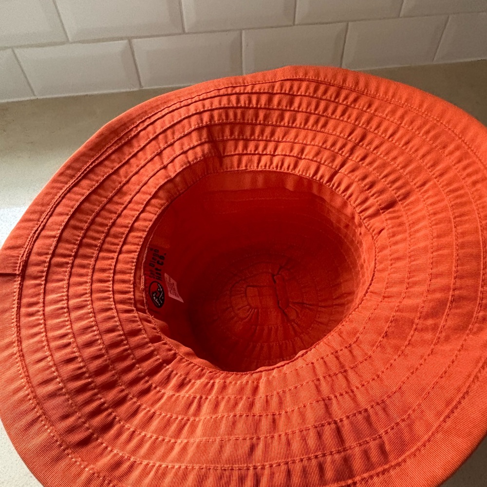Elegant Orange Women's Sun Hat - Picture 4 of 5